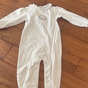 Eyelet & Ivy White Kids One Piece with Embroidered Design 3T